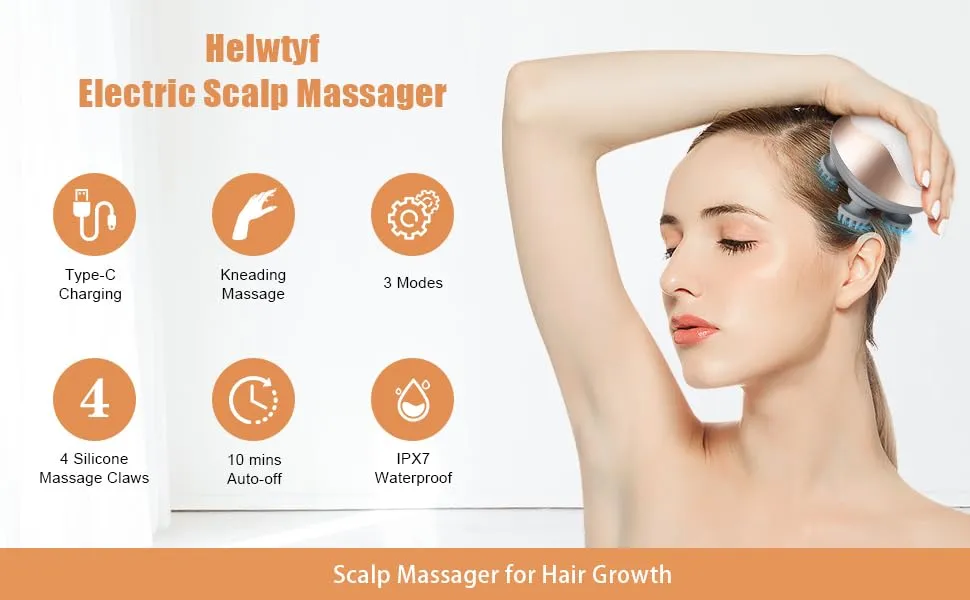 360¡ã Kneading Electric Scalp Massager