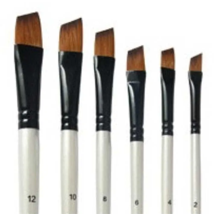 6Pcs Artist Paint Brush Set Nylon Bristles Brushes for  Watercolor Acrylic Oil Painting