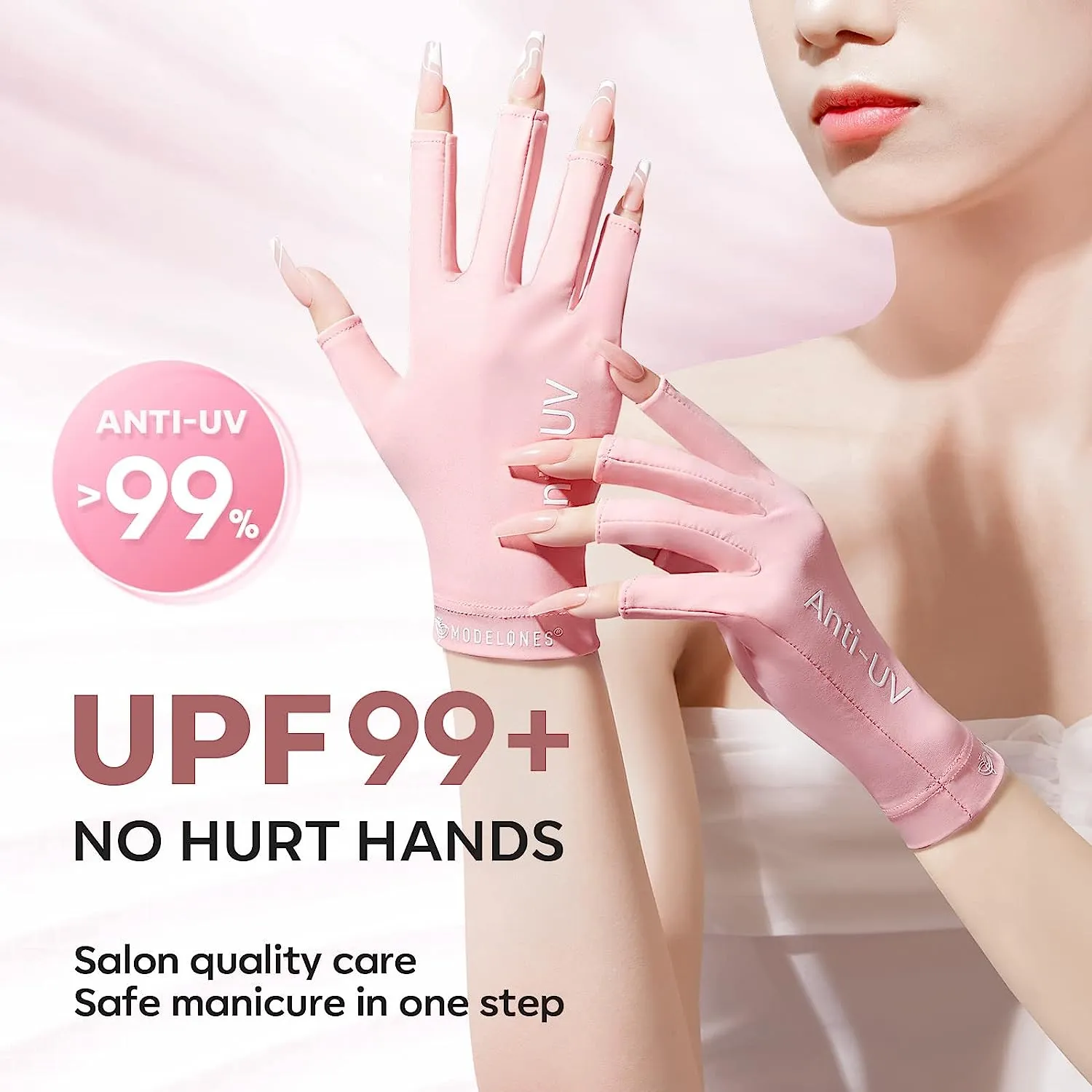 Anti-UV light Glove For Nails  Salon Professional UPF 99 