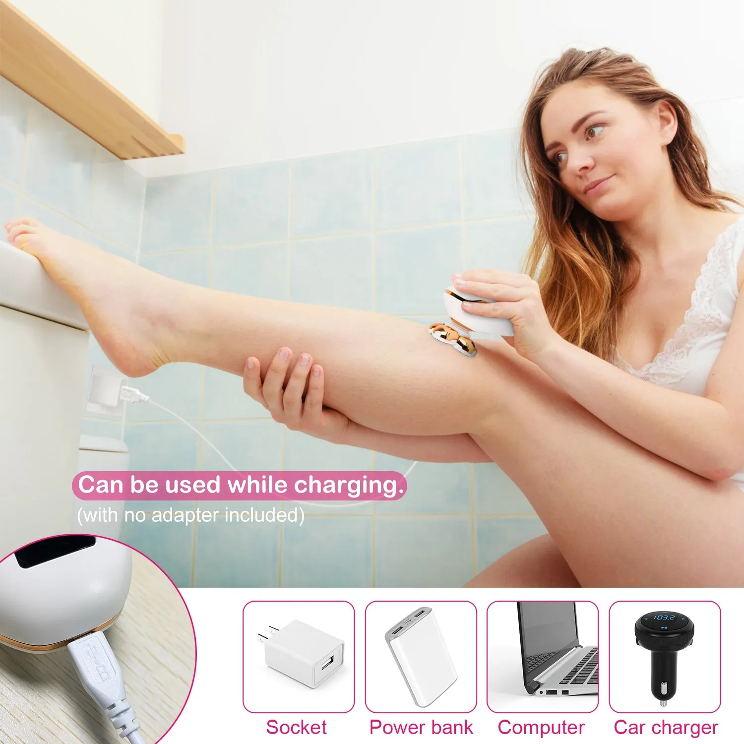 Electric Razor for Women Painless Leg Shaver