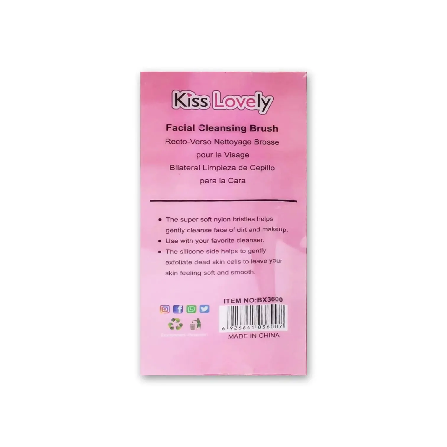 Kiss Lovely Facial Cleansing Brush 15g