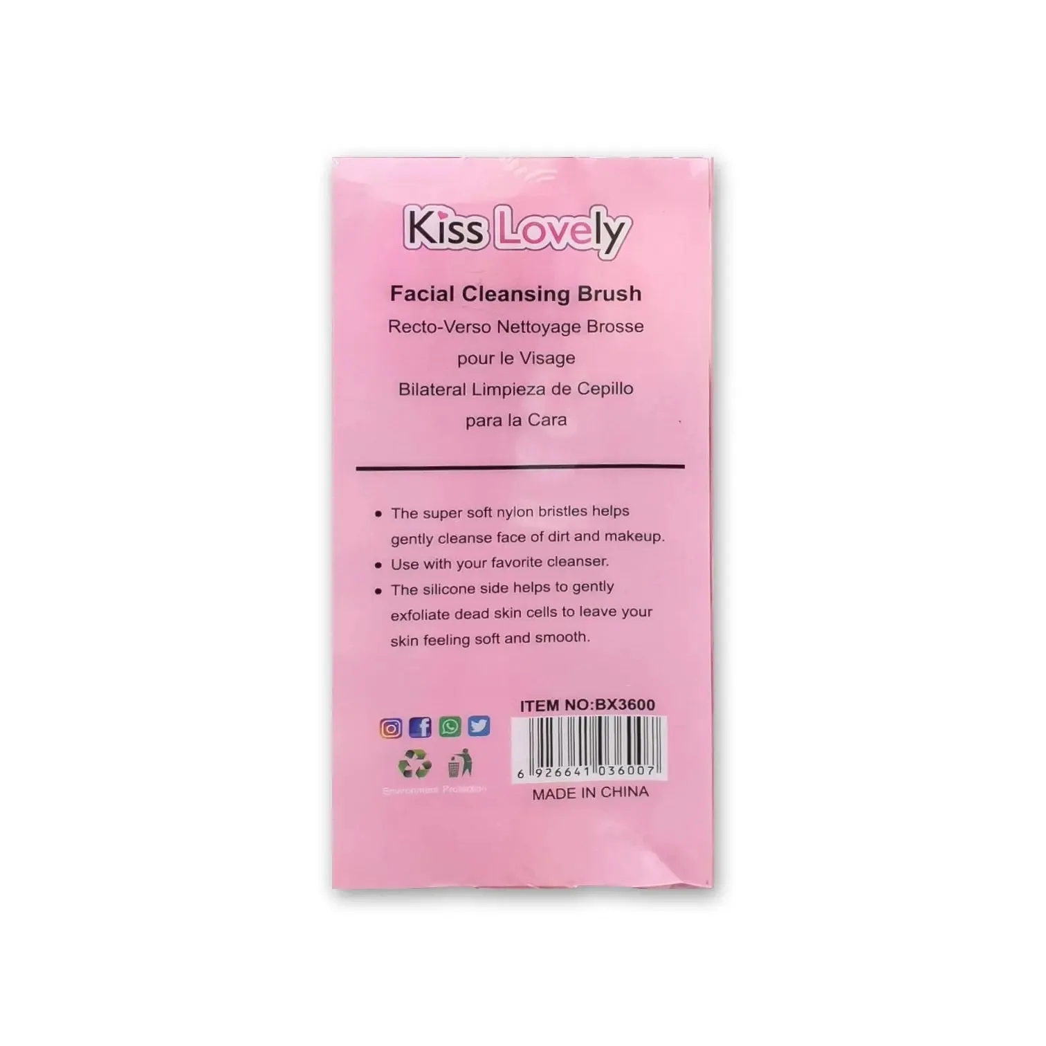 Kiss Lovely Facial Cleansing Brush 15g