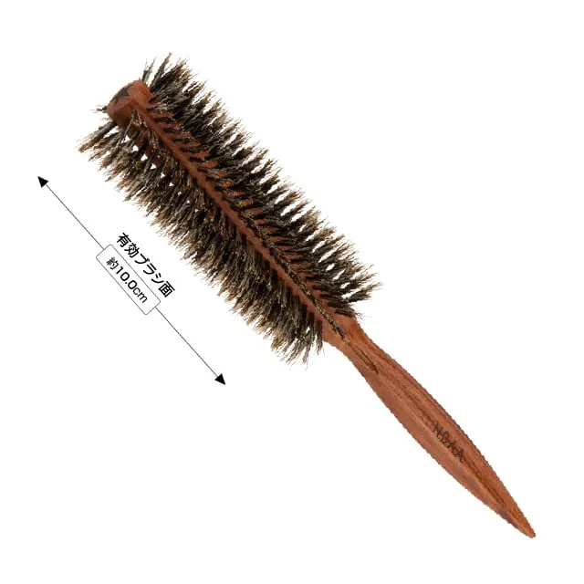 N.B.A.A. Round Brush 豬鬃毛斜紋圓梳 (45mm)