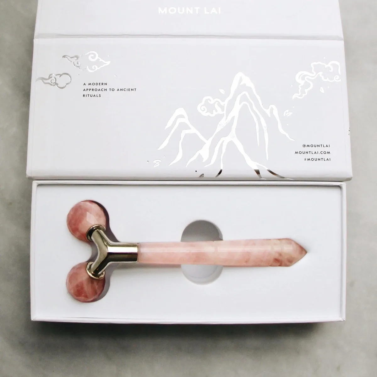 The Rose Quartz Tension Melting Massager for Face & Neck